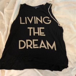 “Living the dream” tank top